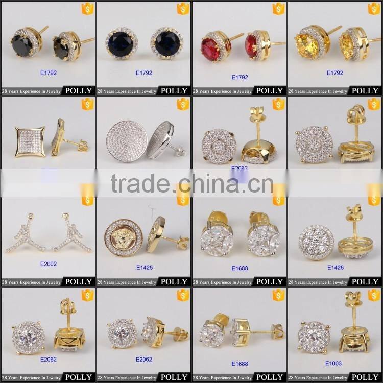 2016 Cheap price Hip hop ring for men 925 silver CZ jewelry 10k plated two tone color