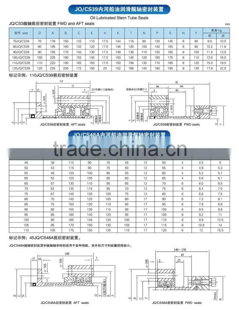 Marine Shaft seal arrangement