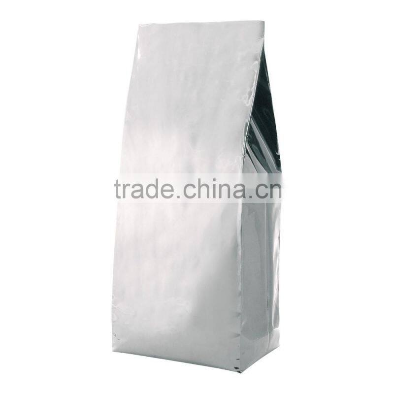 Side gusseted aluminum foil coffee bags