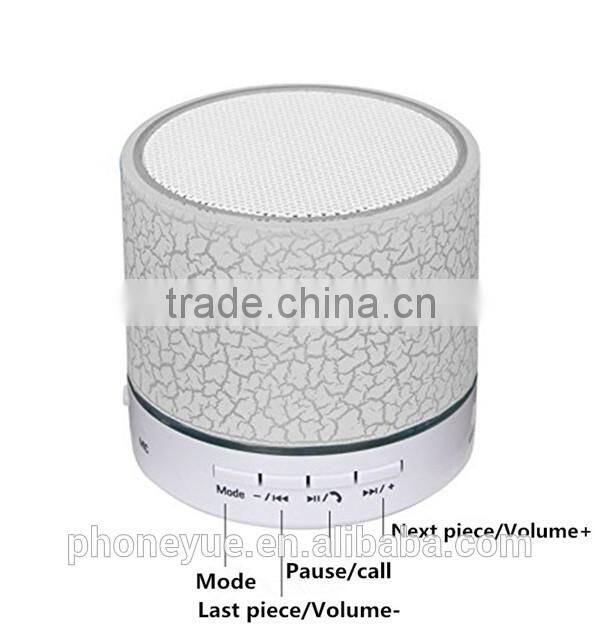 A9 handfree stereo music loudspeaker wireless bluetooth speaker with led light