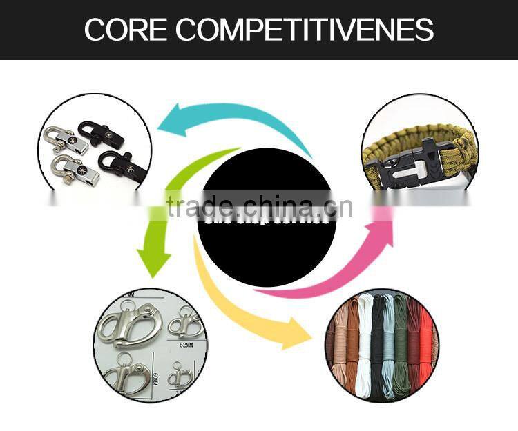 Flat head screw bow shackles stainless steel shackle clips with high quality