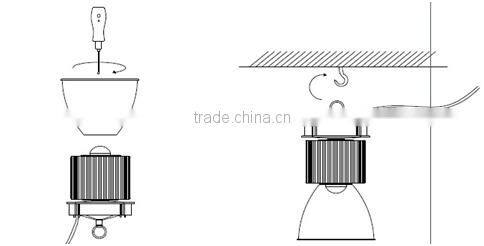 energy saving 100W hot selling led high bay light industrial light