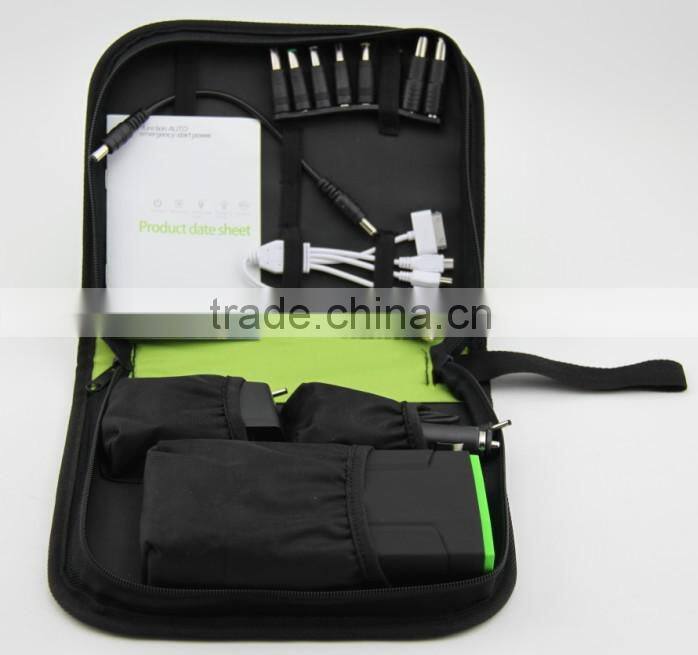 12000mAh 12V Mini Emergency Tool Kit Portable Lithium Battery Jump Starter