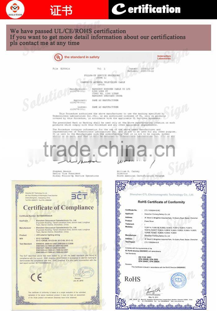 2015 Anti-rust Letter Led Custom Display