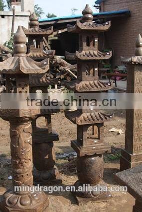Chinese antique garden stone tower