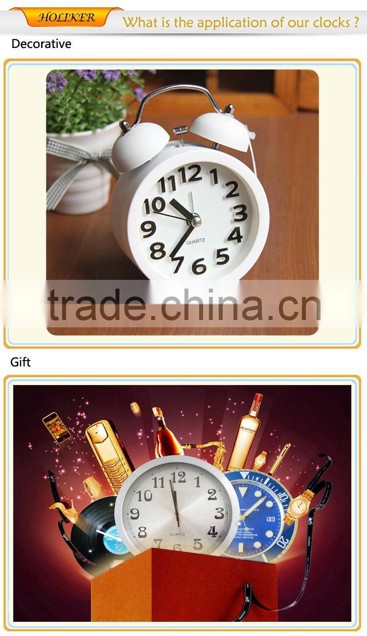 lovely metal twin bell alarm desktop clock