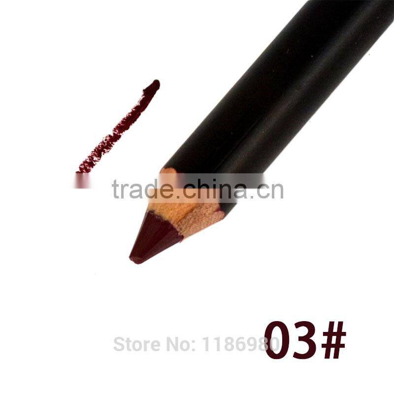 2016 Hot Sale Multicolor Waterproof Functional Lip Liner Pencil Eyebrow Eye Lip Makeup Colorful Cosmetic Lipliner Pen