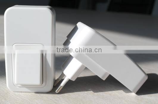 wireless doorbell with 2 receiver high-end wireless door bell outdoor wireless doorbell