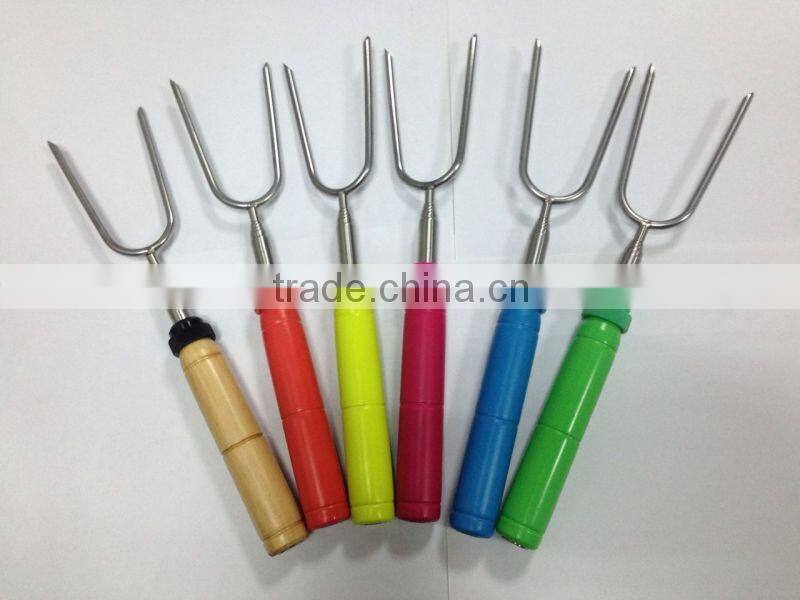 Rotating Marshmallow Roasting Sticks Telescopic BBQ Forks
