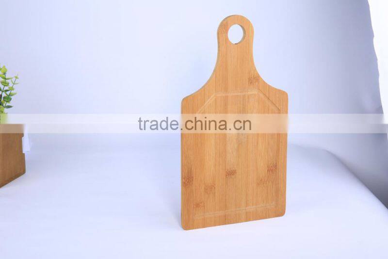 Steak plate bamboo cutting board