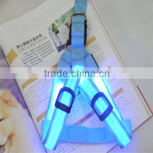 Flashing pets chest strap pet dog strap