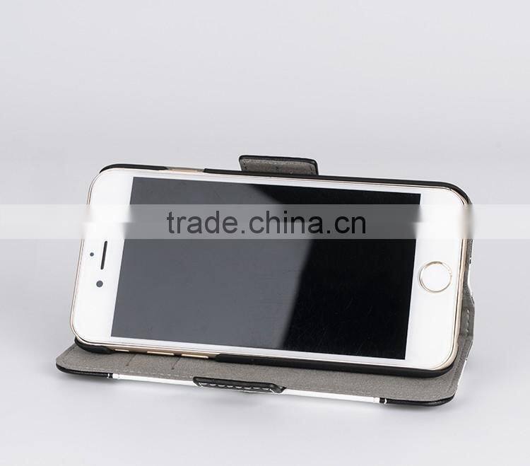 Business back cover hot selling stand function holster leather case for iphone6s