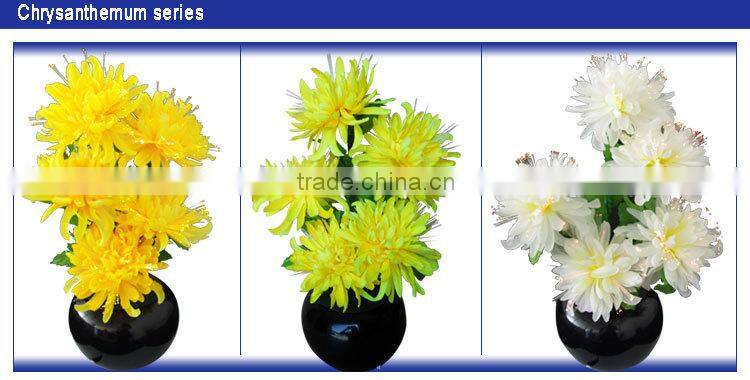 LED fiber optic flowers lamp /ArtIficial gift flashing flowers pot