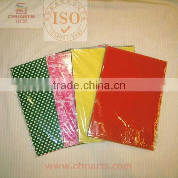 Striped embossing color Corrugated craft Paper