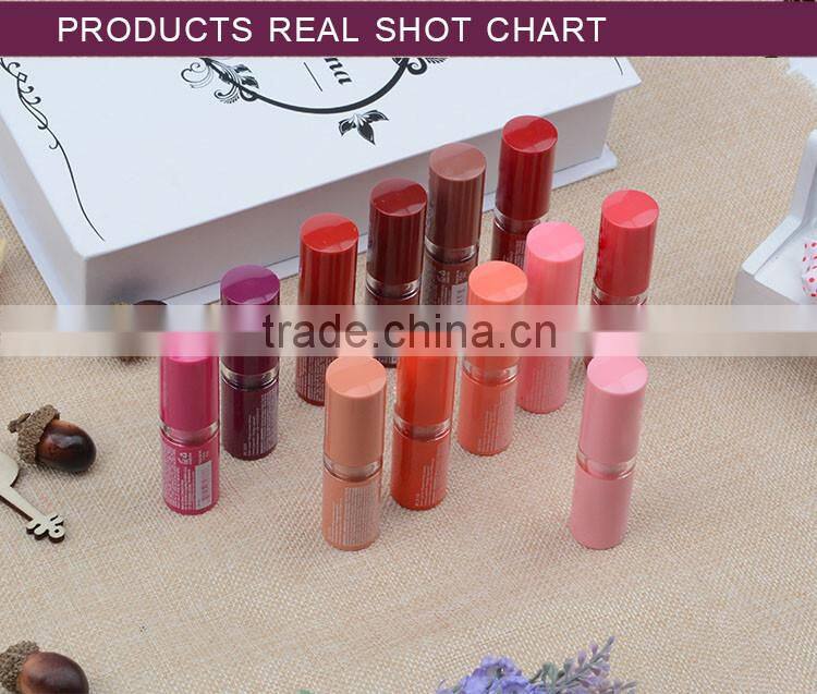 Herbal romantic bear peel off female male kids korean lipstick
