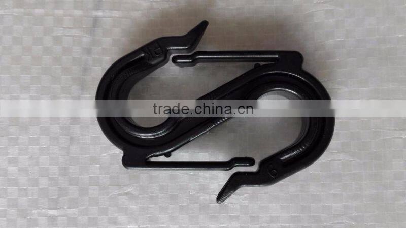 Plastic Double S HOOK shade net bird net anti hail net cherry cover S clip