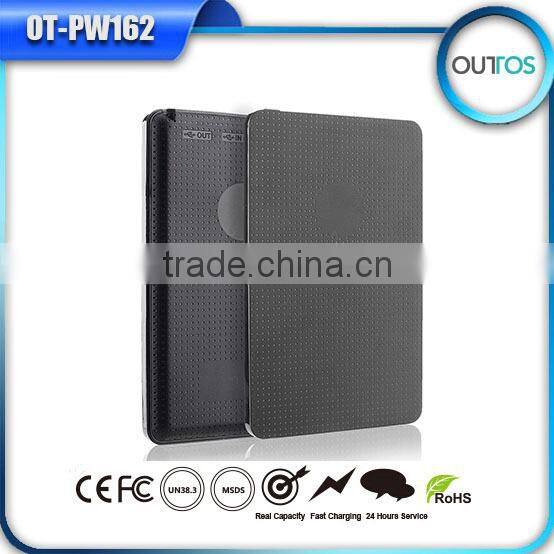 2015 ultra thin portable ce rohs power bank 4000mah