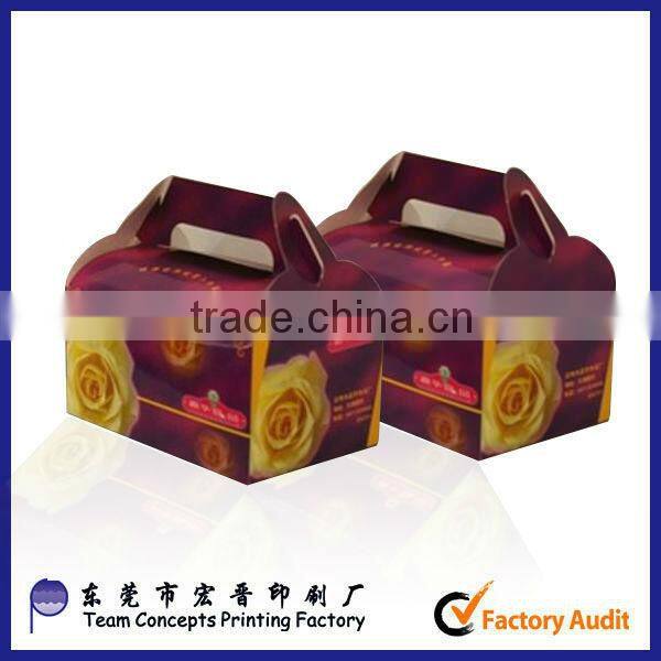 eco-friendly full color printing cake box