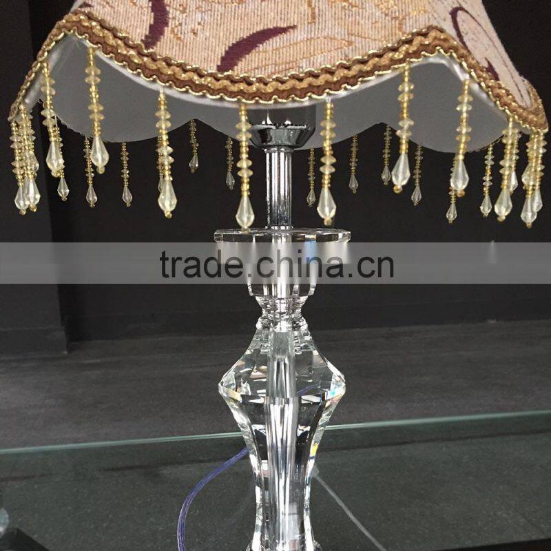 modern decorative table lamp clear crystal table top chandelier for centerpieces weddings reading lamp for home