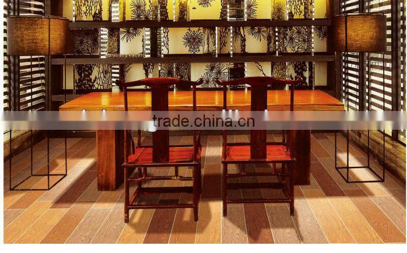 Wooden texture rusitc floor tile 150x600mm from Fujian Factory