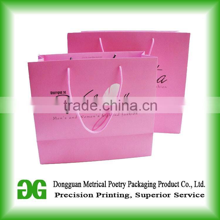 Boutique product OEM price portable custom shopping cheap kraft paper bag