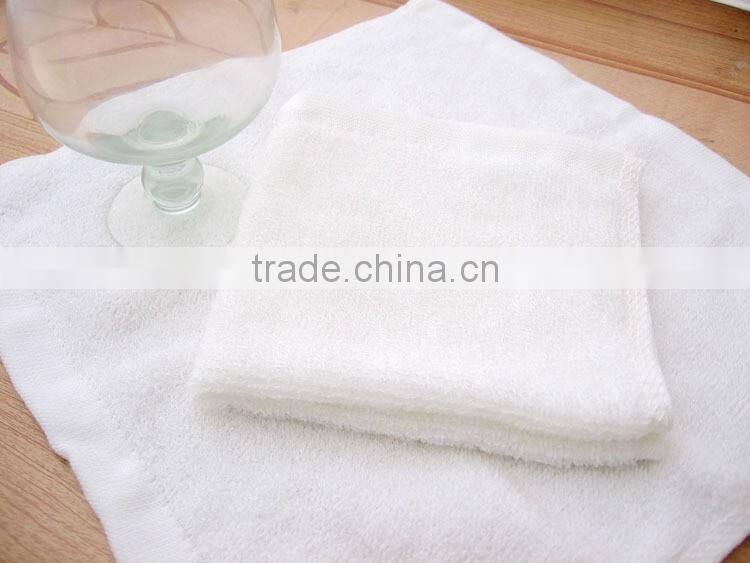 high quality wholesale terry bamboo white hand towel baoding