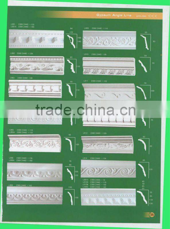 glass fiber reinforced gypsum cornice for ceiling