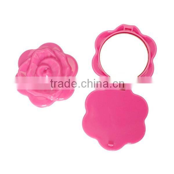 Ladies fashion cosmetic mirror / Mini single side rose cosmetic mirror