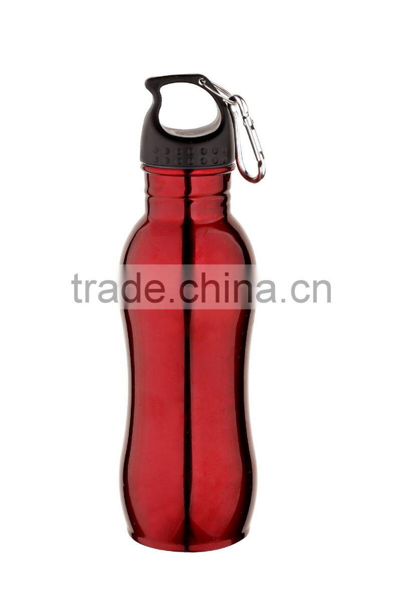 Slim shape Unique Wide Mouth Stainless Steel Sports Water Bottle