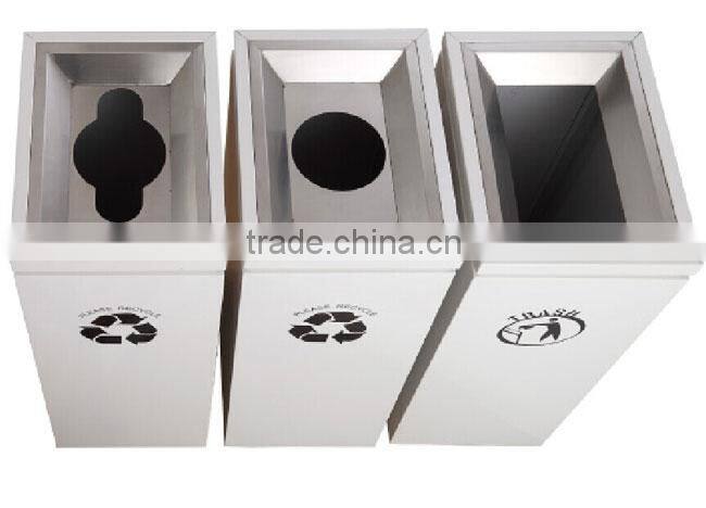 Stainless Steel Waste Separation Litter Bin