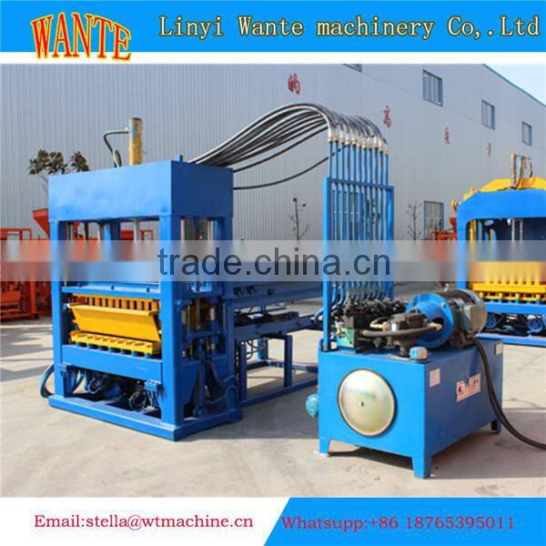 QT5-15 bulding brick mould vibrating table concrete machine