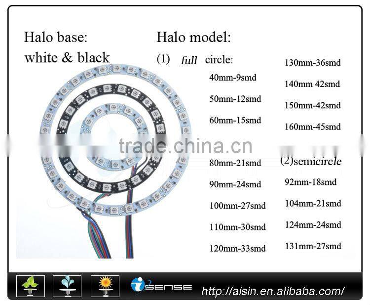 DRL White angel eyes, led driving light