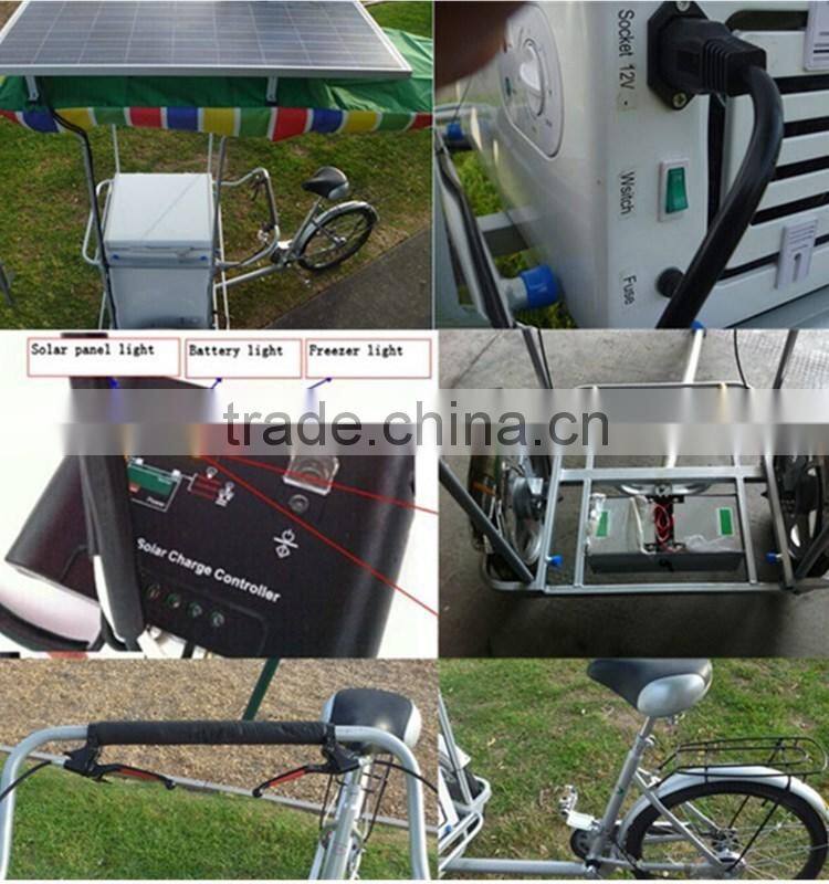 2015 Motorcycle Electrice Bike /solar bicycle freezer/fridge/with panel battery New model battery powered electrice bike