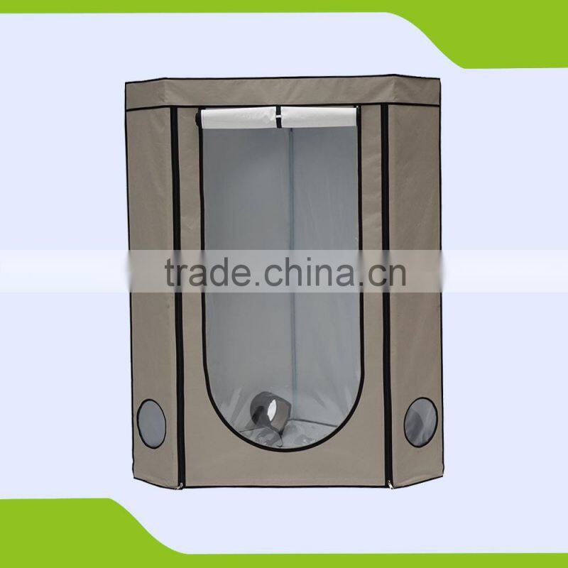 PVC Free 600D Straight Door Diamond style Indoor Hydroponic Grow Tent 120 x 120 x 215cm