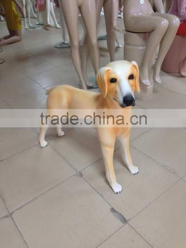 Fashion fiberglass display mannequin dog statues for sale