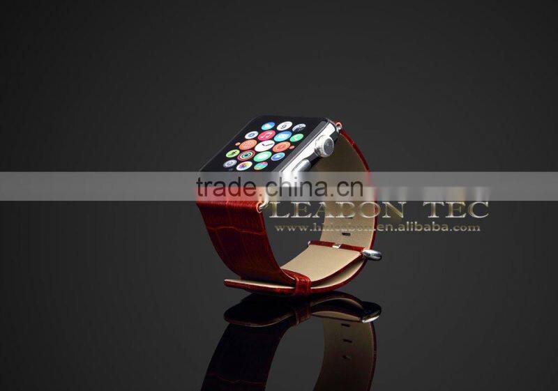 Genuine Leather Watch Band Strap for Apple Watch Band with adapter