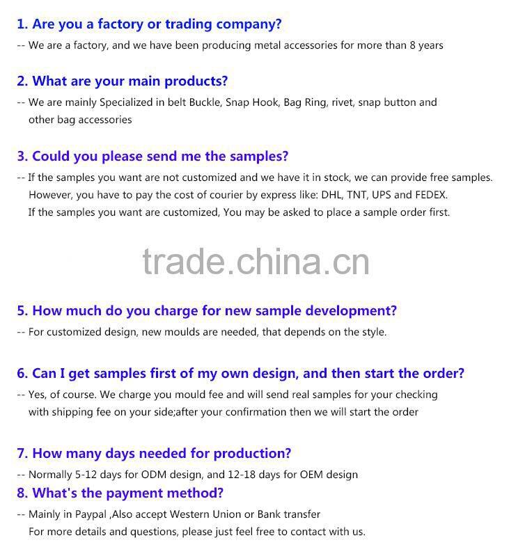 Wholesale custom size metal open jump d ring