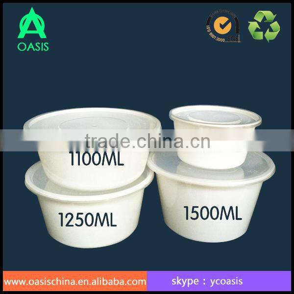 1250ML for hot food microwaveable container