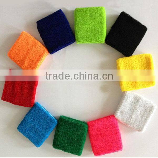 quick-drying sweat absorbing polyester cotton wristbands wholesale