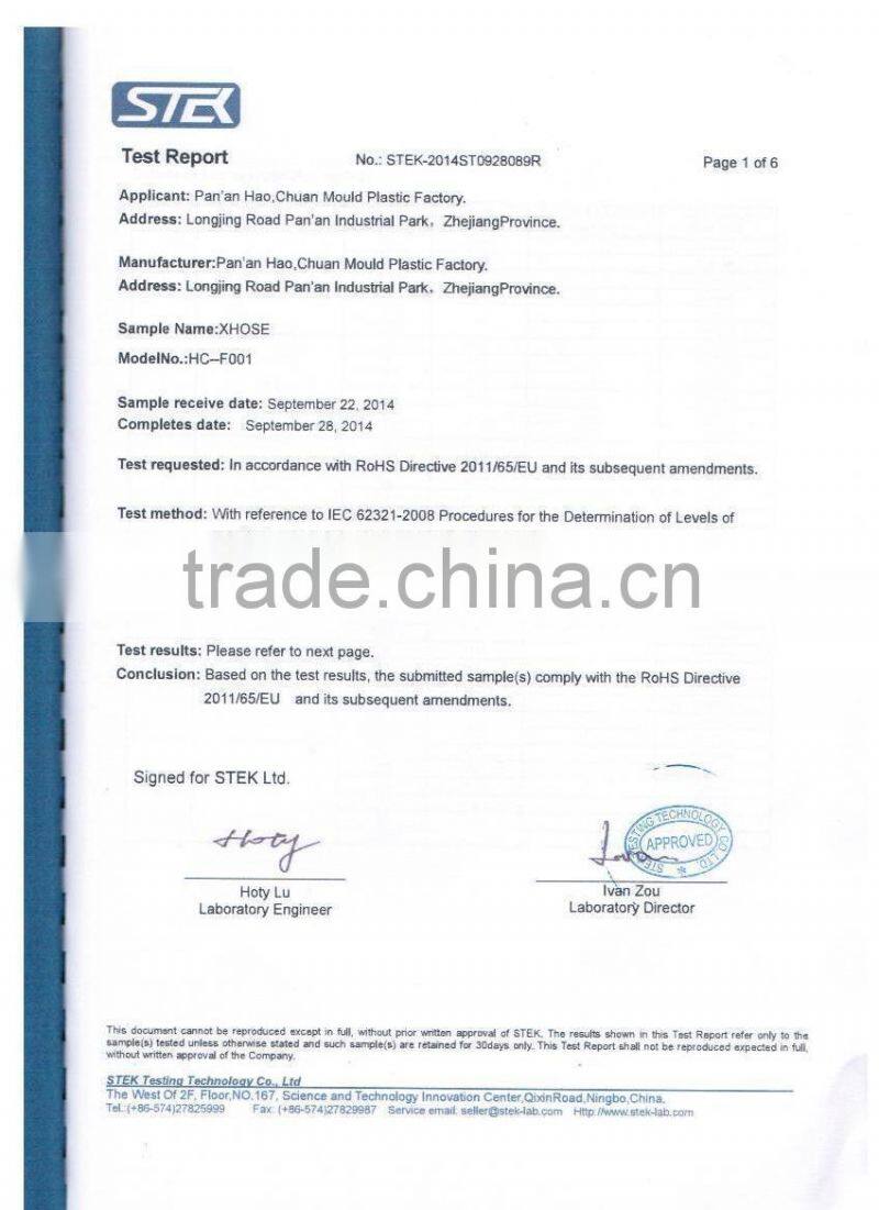 2015 hot sell Flexible Garden Hose With Spray Nozzle