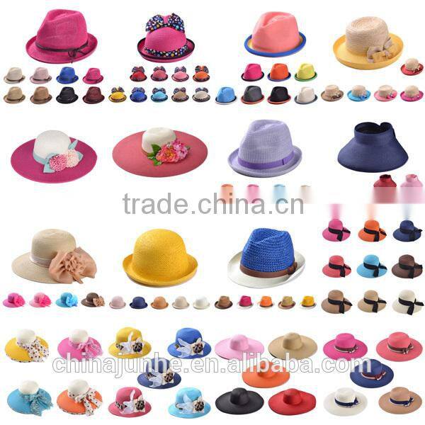 New design summer straw hats sunny hats for promotional