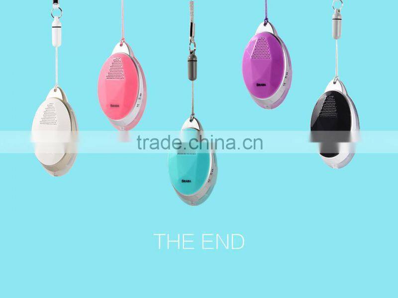 portable mini fashion bluetooth speaker with anti-lost alarm Self Timer function