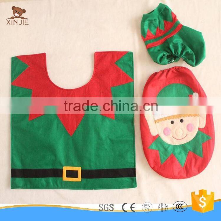 christmas holiday decorations toilet seat cover mat