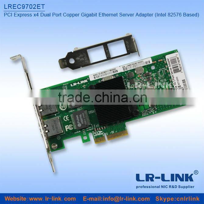 Intel 82576 PCI-Ex4 Gigabit Dual Port Server Network card NIC,compatible with E1G42ET