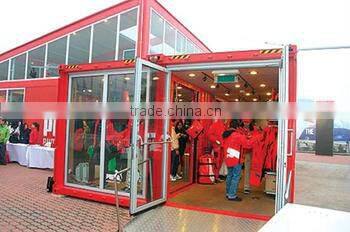 American style prefabricated sandwich panel container house for shop with ISO&B.V. certifacte