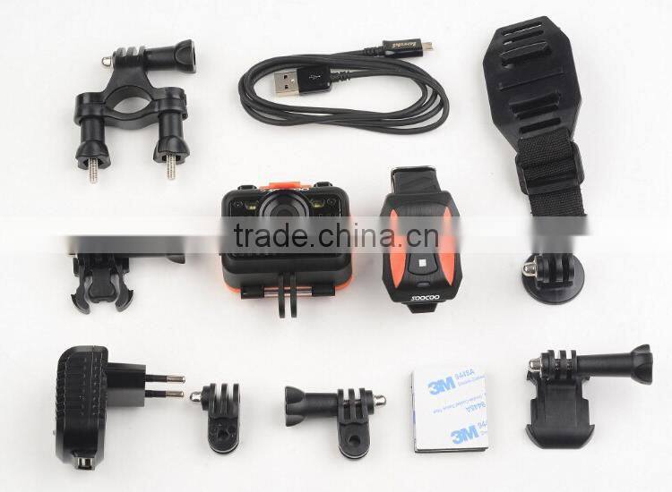 SOOCOO S60 WIFI Underwater Action Sports Cameras 2.4G Remote Control 170 Degree Wide-angle Lens(1*USB Cable 1*Camera Box)