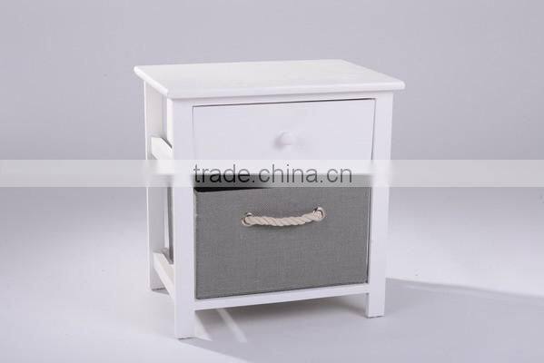 Logo Custom White Cupboard Bedside Table