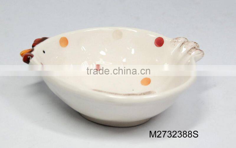 Hand-painted Rooster Ceramic Coffee Creamer
