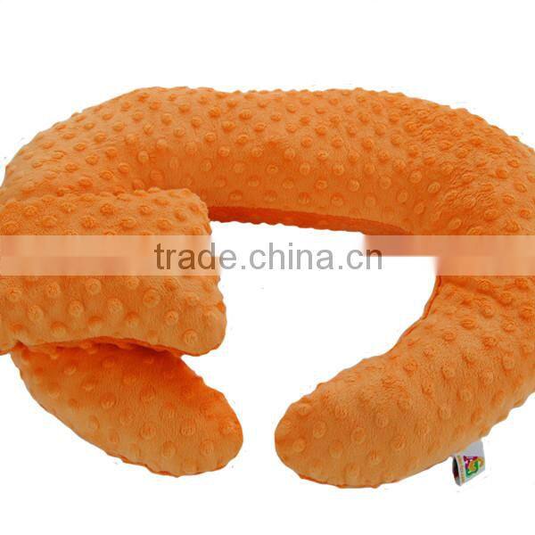 27 Colors Available New Design Soft Hand feel Portable Washable Minky Baby Nursing Pillow