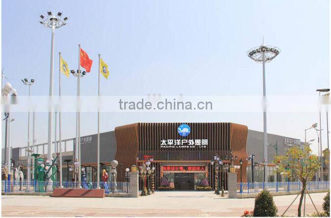 1000-5000w LED 15/20/25/30m high mast lighting pole hot selling